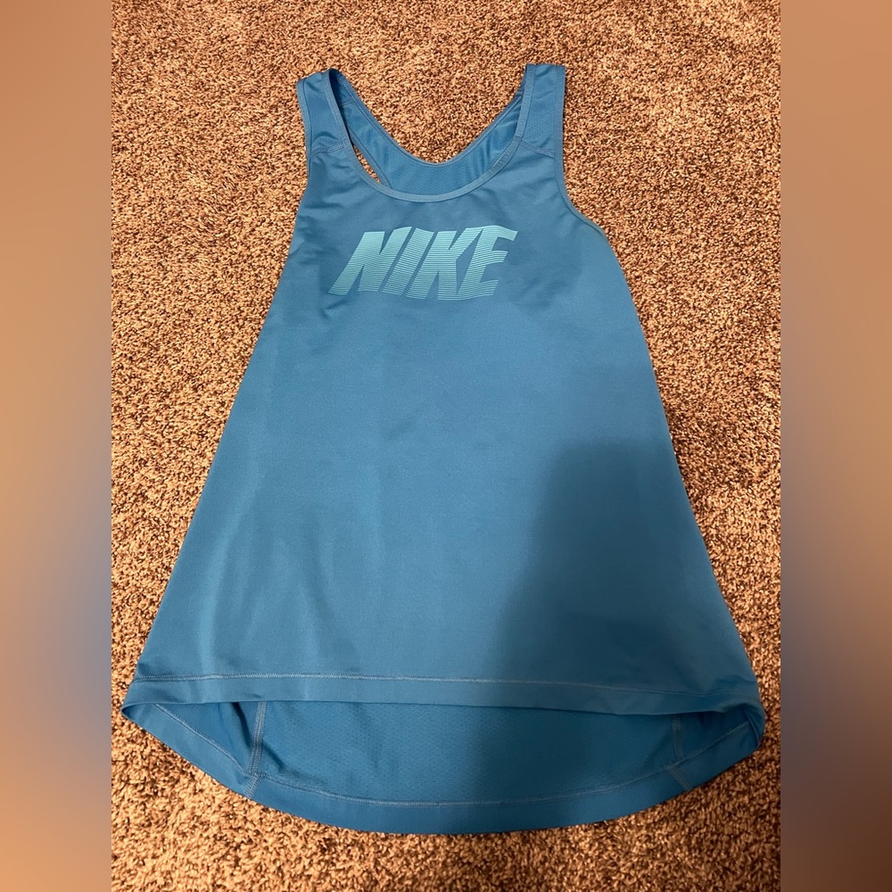 Nike Pro Light Blue Athletic Tank